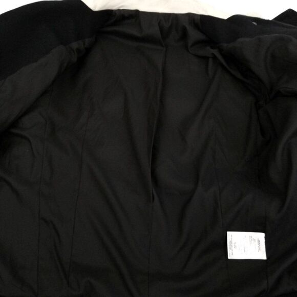 HELMUT LANG Sahara Lamb Leather Crop Moto Biker Jacket Large Black Quiet Luxury - Picture 9 of 12